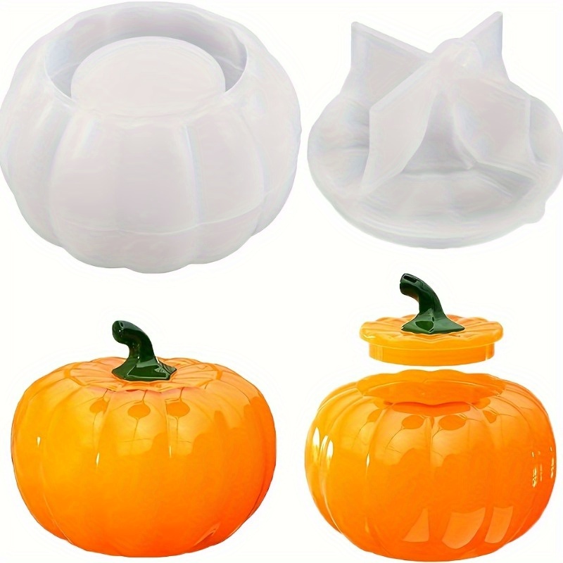 Candle Containers - 2 قطعة جرة اليقطين قوالب السيليكون