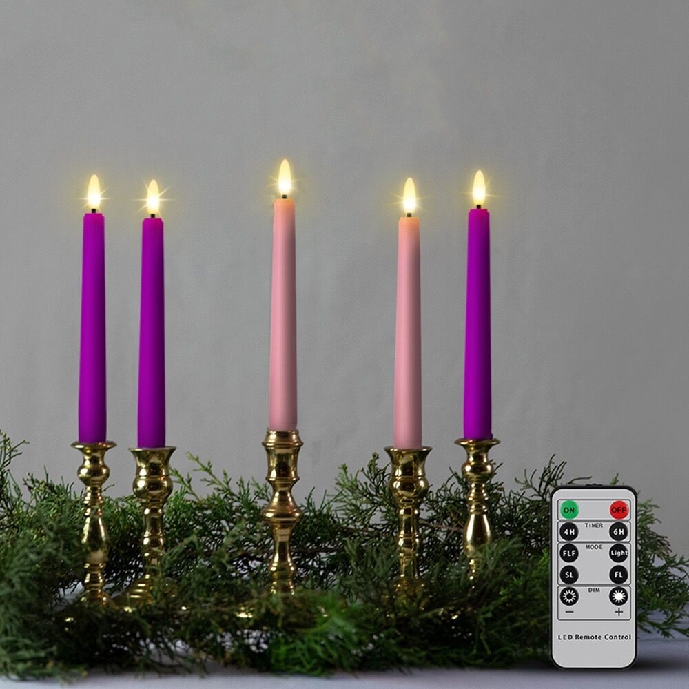 Candle Wick - شمعة LED وامضة بطول 8 بوصات