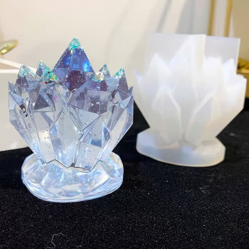 Candle Molds - 1pcCrystal العنقودية الزخرفية قالب من السيليكون