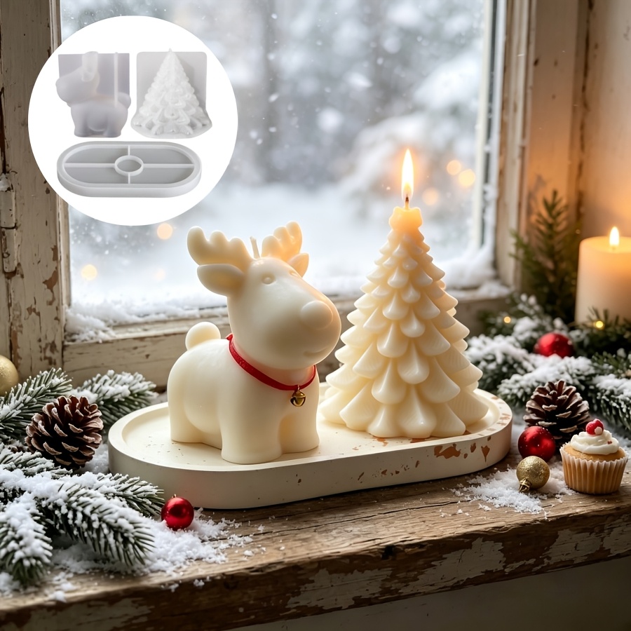 Candle Making Kit - قالب سيليكون للطين - مجموعة من