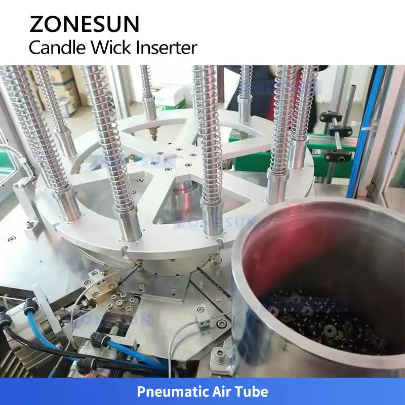 Candle Wick - آلة ZONESUN ZS-ACW2 الأوتوماتيكية لقطع وإلصاق