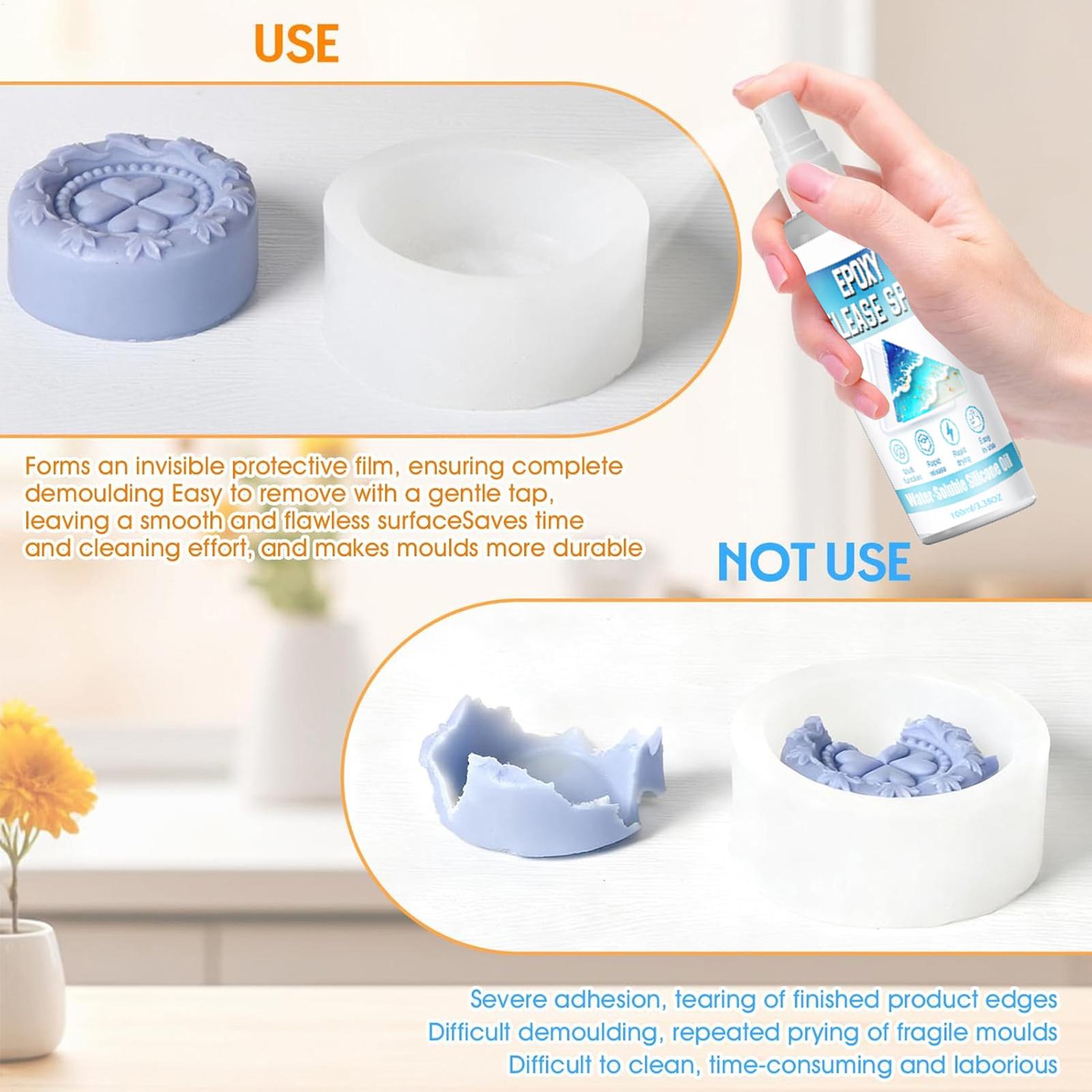 رذاذ سيليكون للقوالب، رذاذ إيب - مراجعة Candle Molds وسعره
