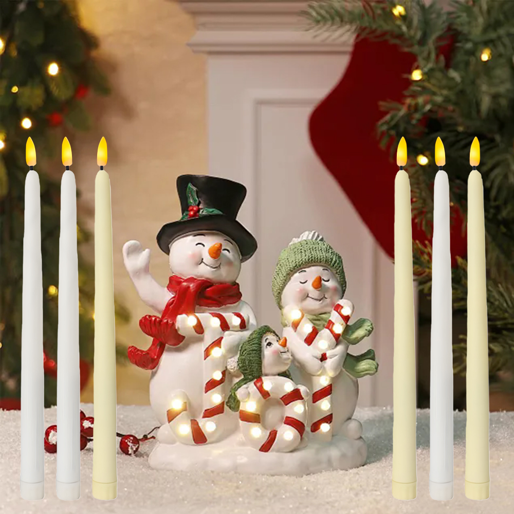 6 قطع من شموع LED بدون لهب، تع - مراجعة Silk Candle وسعره