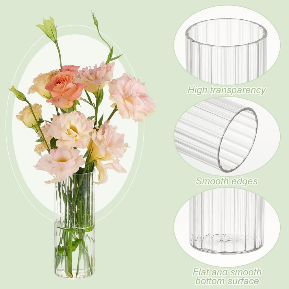 4 حجم المزهريات اسطوانة زجاجية - مراجعة Candle Containers وسعره