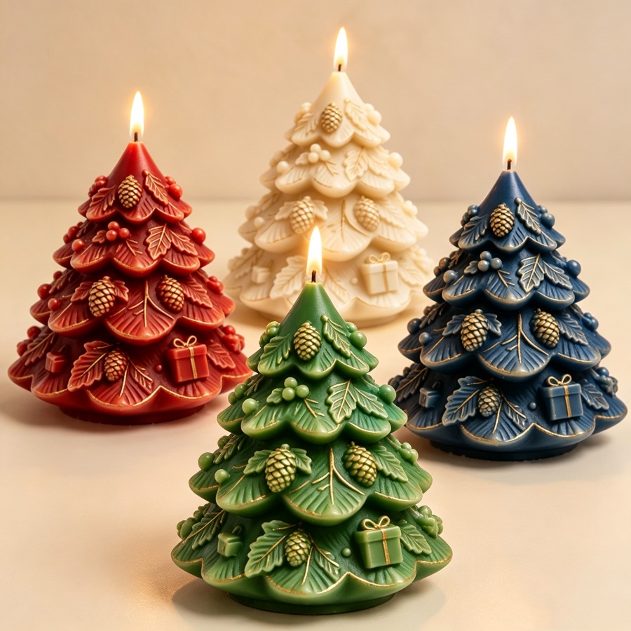 قالب شمع سيليكون جديد لشجرة عي - مراجعة Candle Containers وسعره