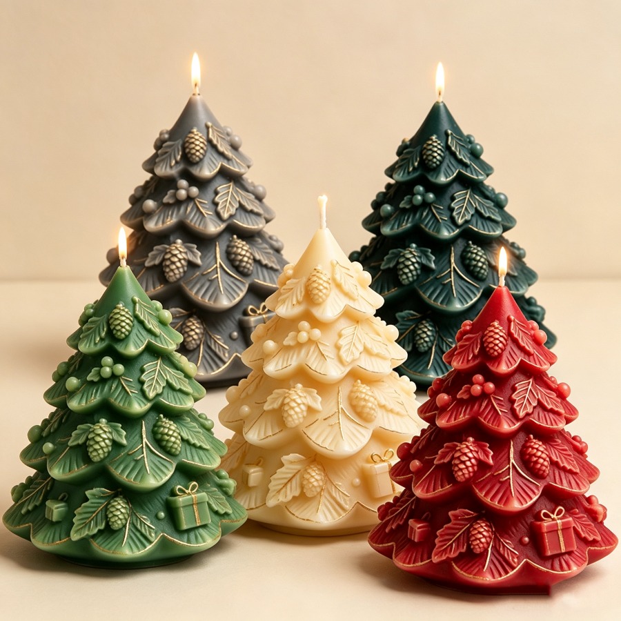قالب شمع سيليكون جديد لشجرة عي - مراجعة Candle Containers وسعره