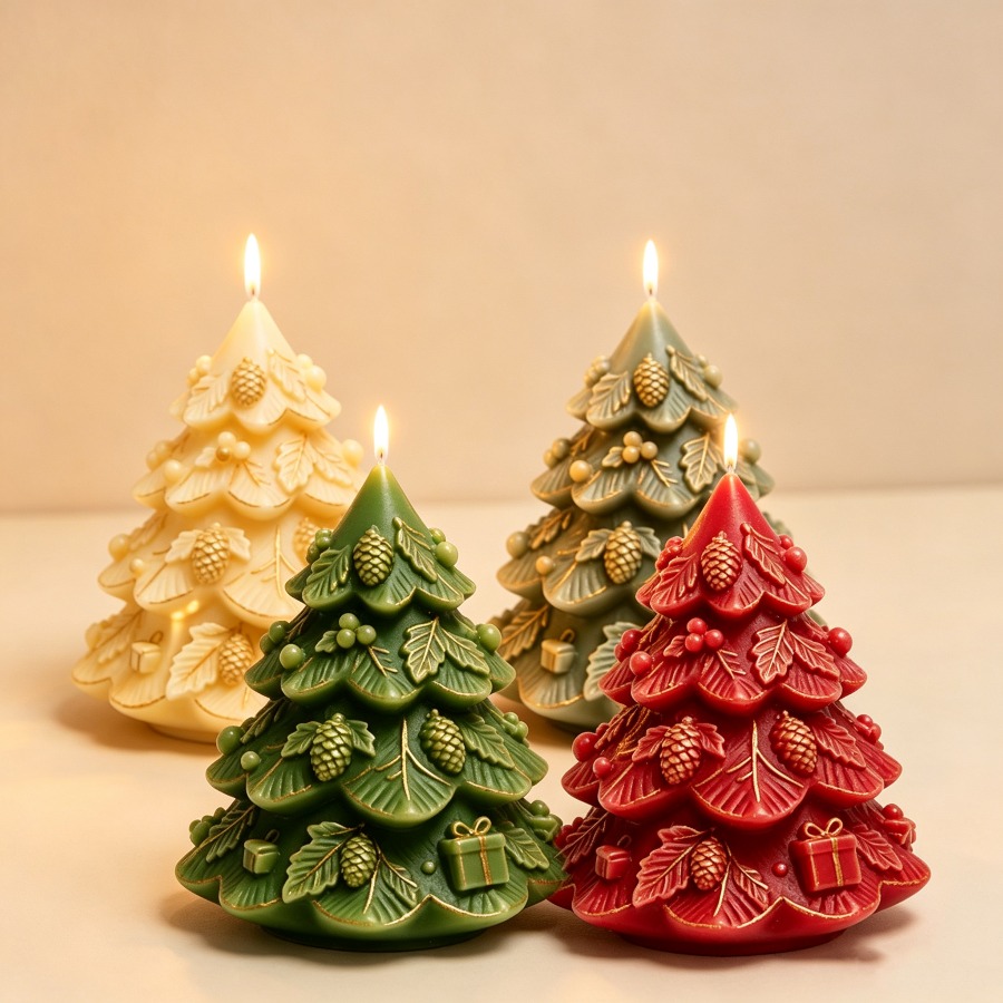 قالب شمع سيليكون جديد لشجرة عي - مراجعة Candle Containers وسعره