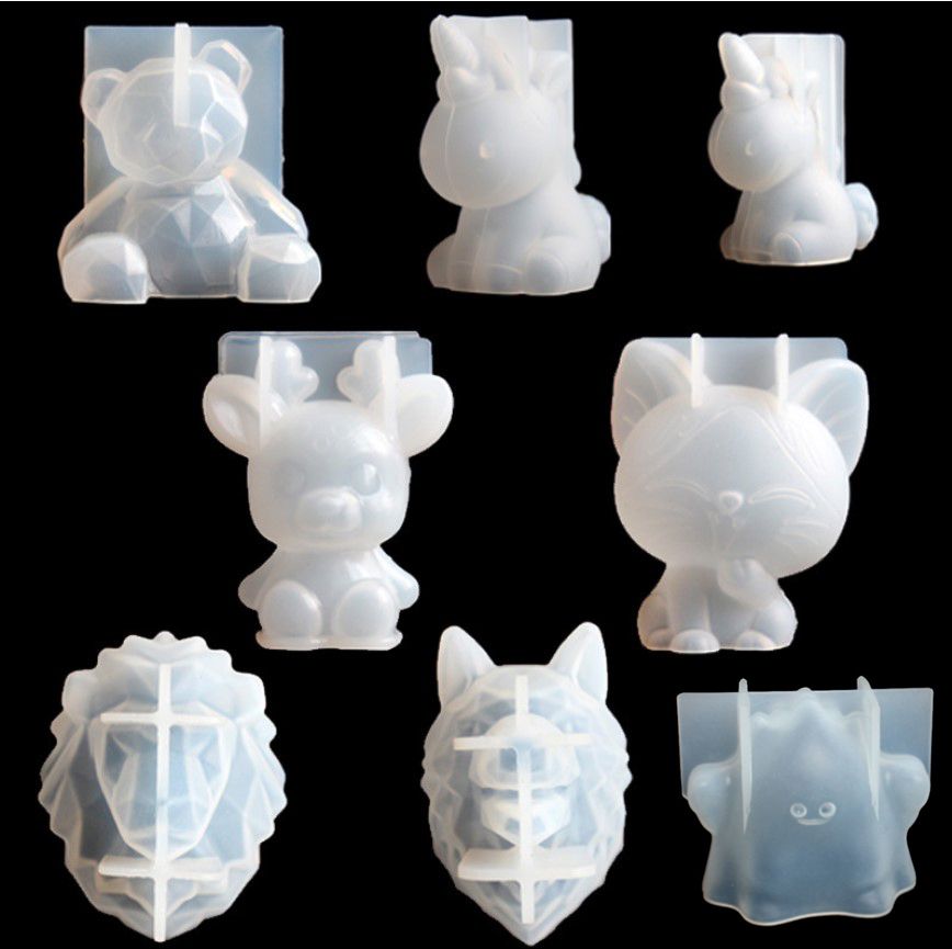 شفافة يونيكورن سيليكون راتنجات - مراجعة Candle Molds وسعره
