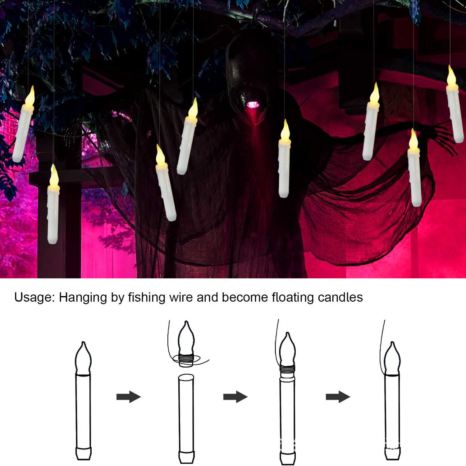 شموع عاجية اللون بدون لهب مع ج - مراجعة Candle Wick وسعره