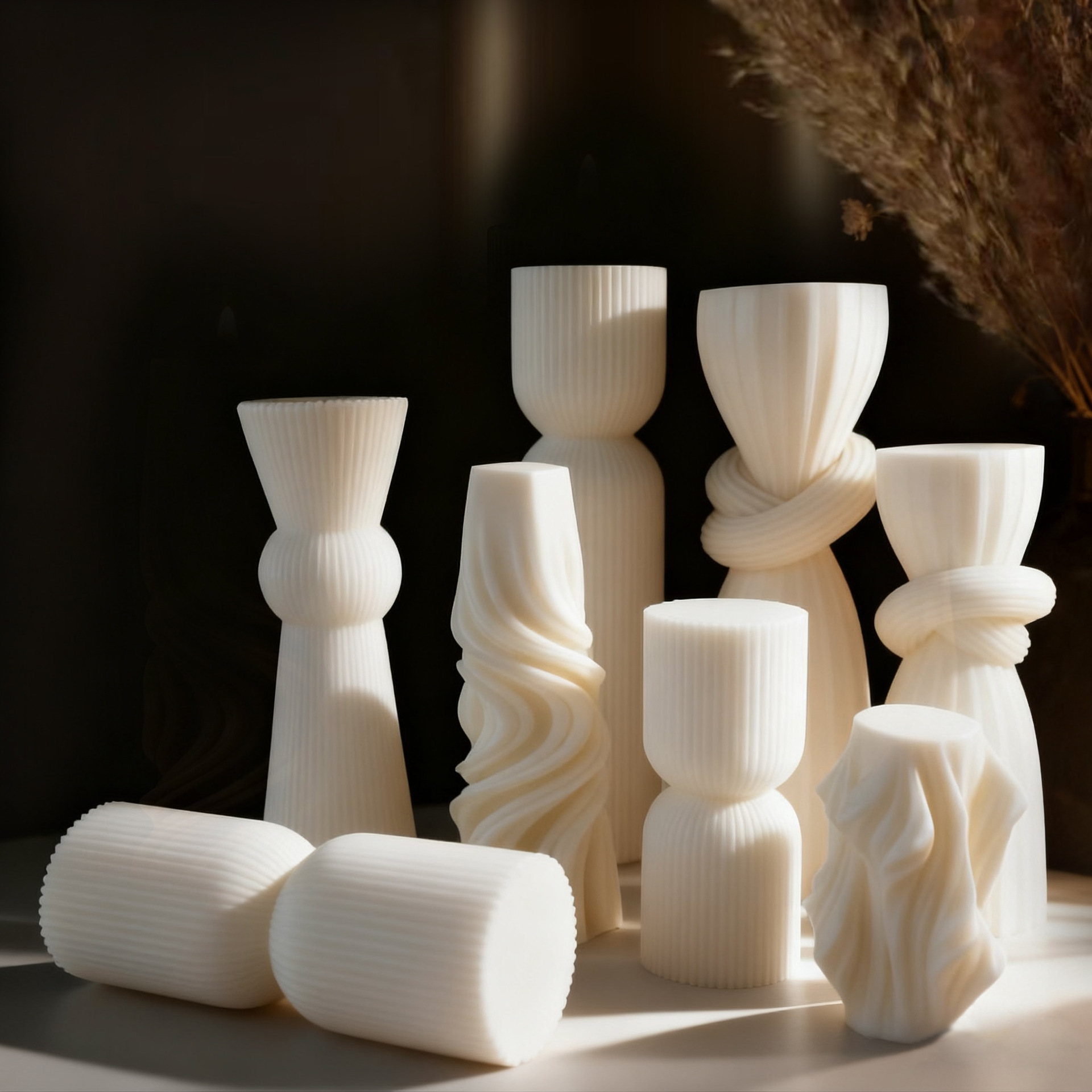 شمعة معطرة بيضاء بتصميم اسكندن - مراجعة Silk Candle وسعره