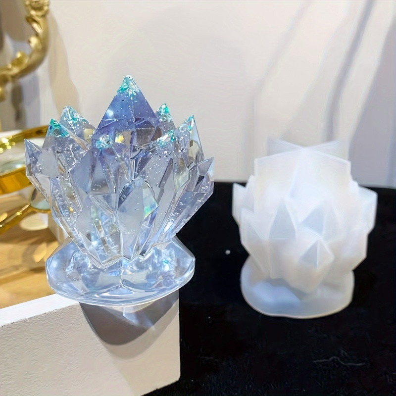1pcCrystal العنقودية الزخرفية  - مراجعة Candle Molds وسعره