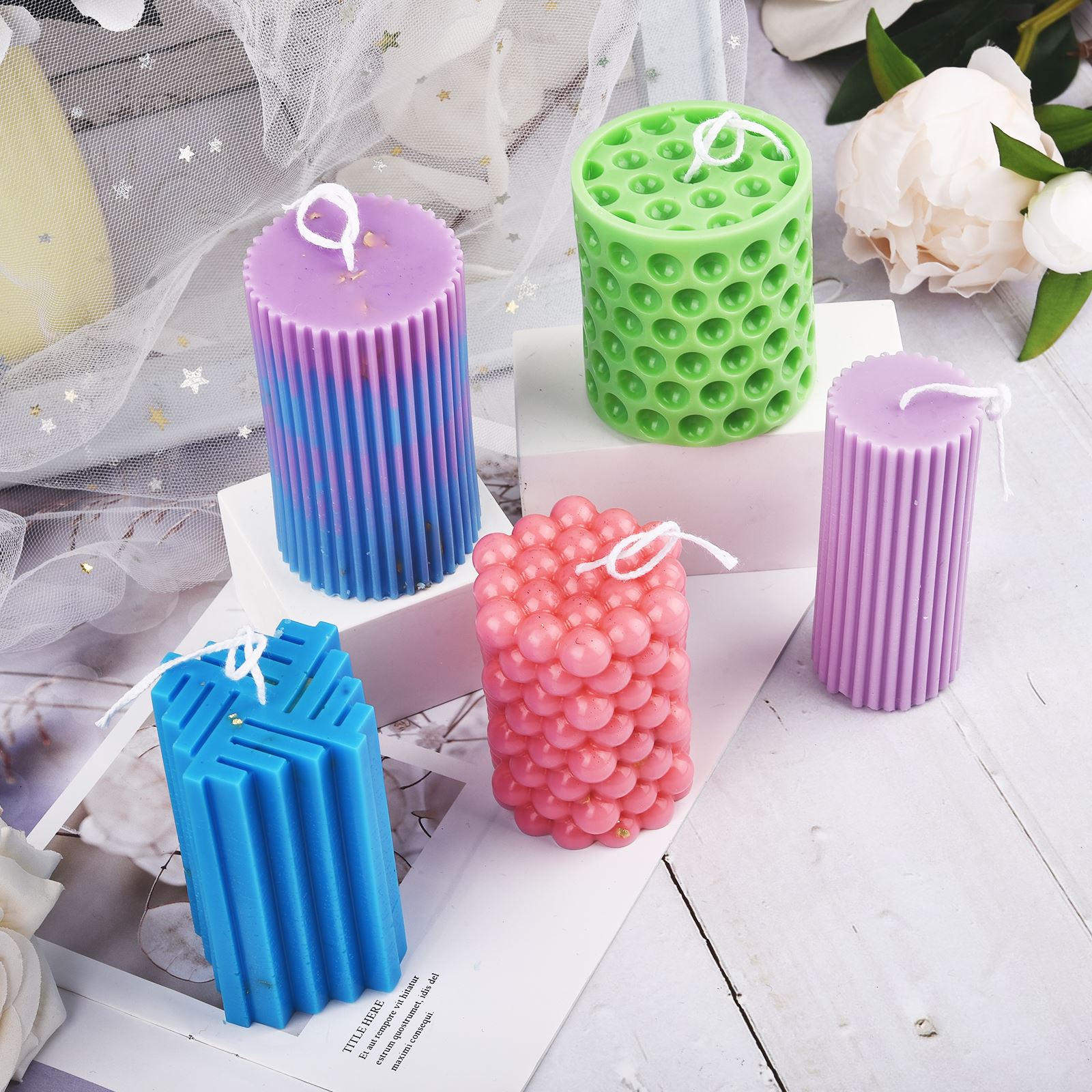 2g صبغ الألوان من الشمع شمعة ا - مراجعة Candle Making Kit وسعره