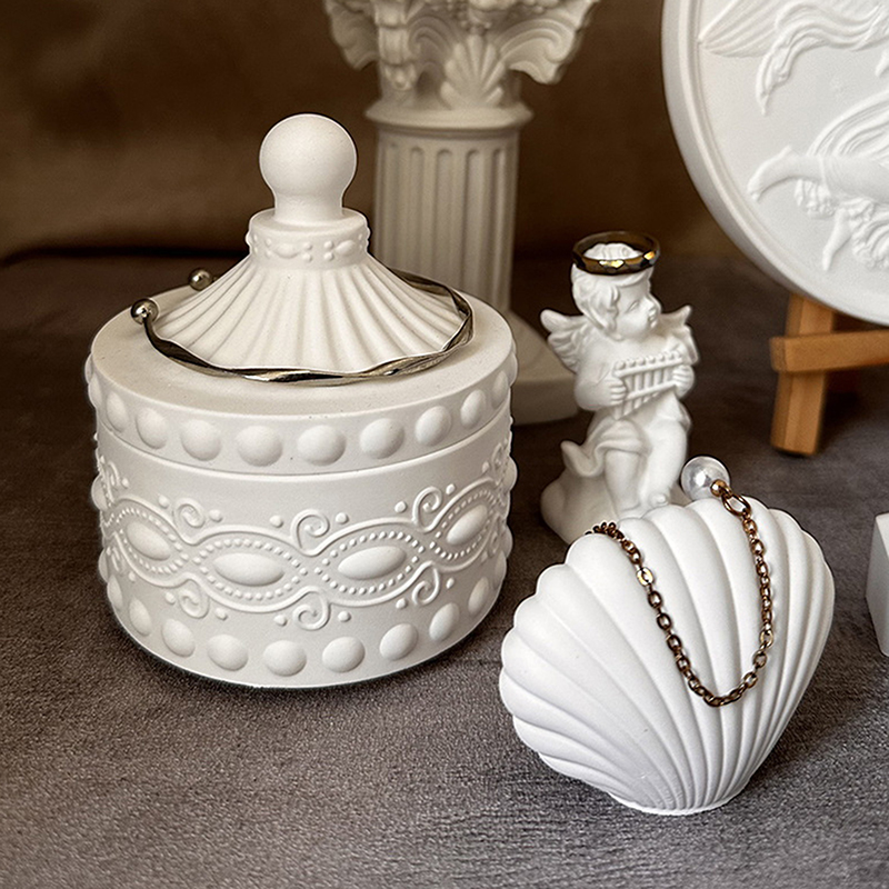 قالب سيليكون لصنع وعاء شمع مخط - مراجعة Candle Containers وسعره
