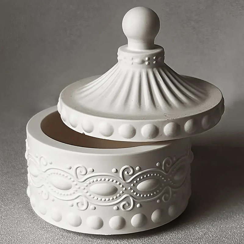قالب سيليكون لصنع وعاء شمع مخط - مراجعة Candle Containers وسعره