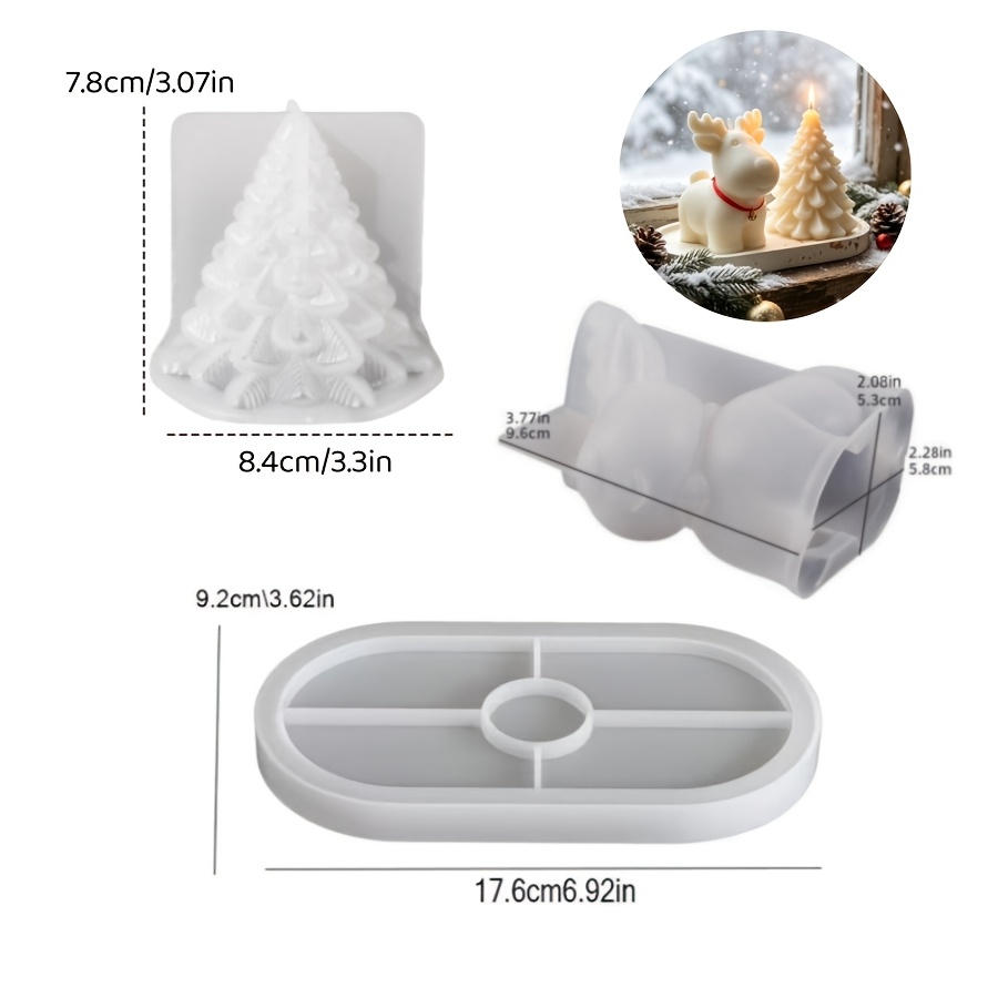 قالب سيليكون للطين - مجموعة من - مراجعة Candle Making Kit وسعره