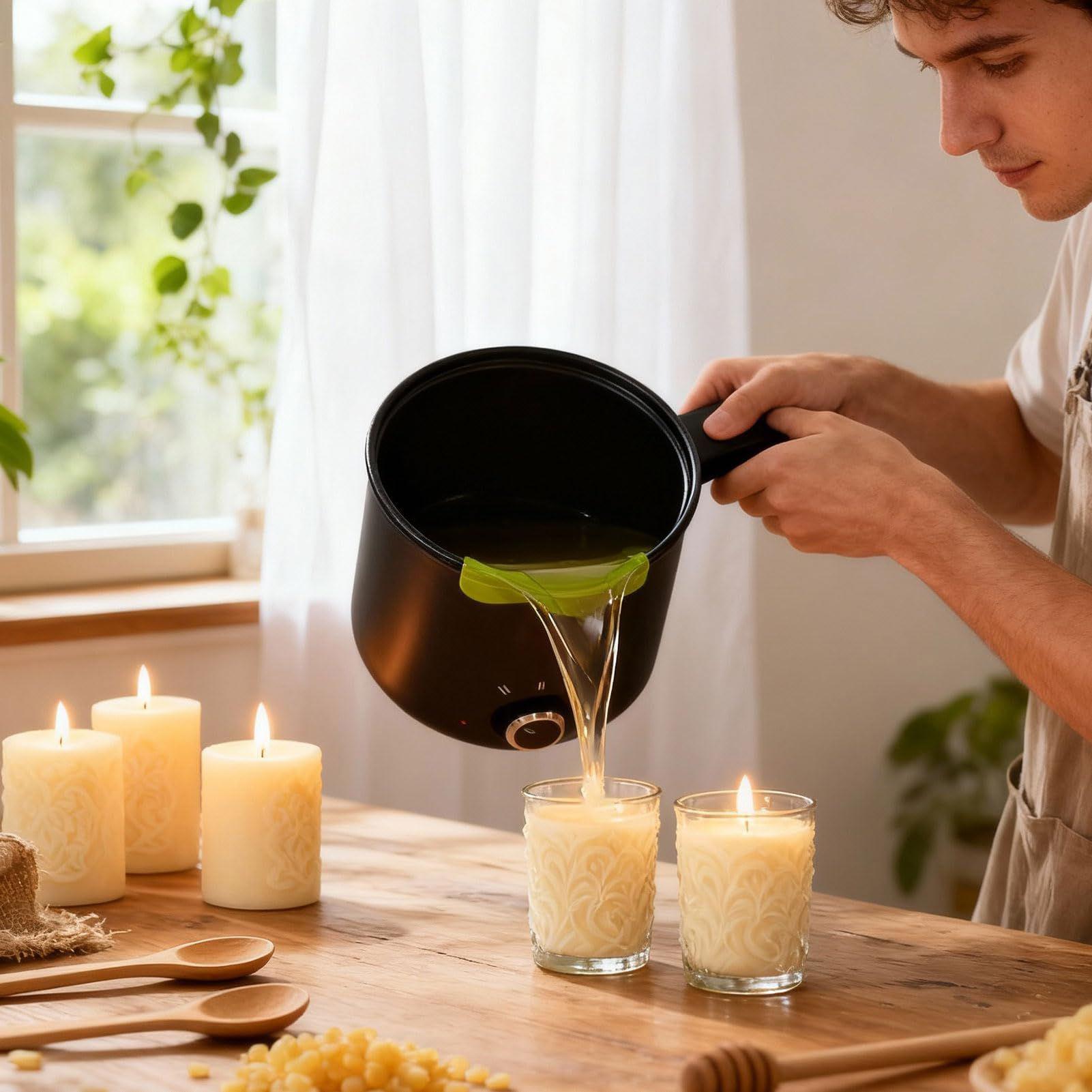 وعاء كهربائي لصهر شمع الشموع س - مراجعة Candle Making Kit وسعره