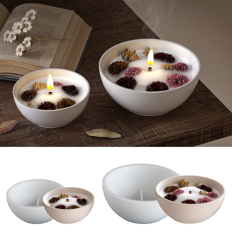 وعاء شمع مستدير قالب من السيلي - مراجعة Candle Containers وسعره
