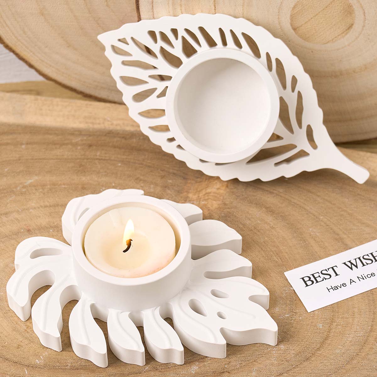 يترك الشمعدان قالب من السيليكو - مراجعة Candle Lighter وسعره